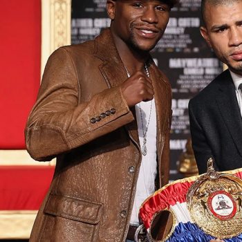 Floyd Mayweather leather blazer