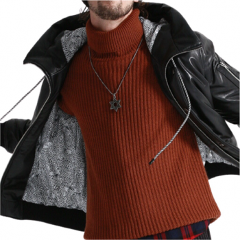 Shop Genuine Sheepskin Leather Jacket For Men Goose Down Winter Coat Warm & Thick Outwear 