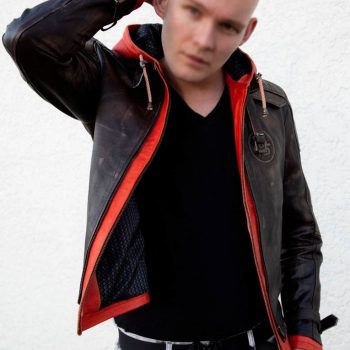 Shop Goku Hood Leather Jacket