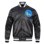 Shop Golden State Warriors Diy Pick Stitch Classic Rib Satin Jacket