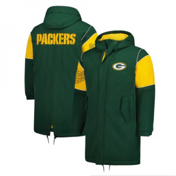 Green Bay Packers full-zip green polyfill stadium jacket in USA