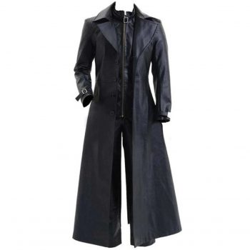 Shop Handmade Albert Wesker Black Trench Resident Leather Coat 