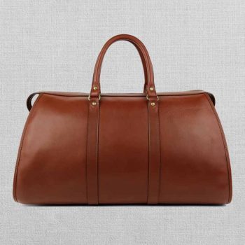 Spacious travel bag made from durable leather material in America