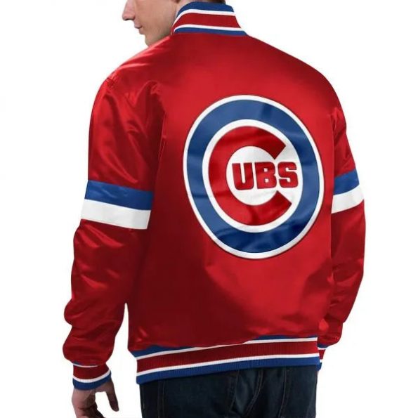 Unisex Red Chicago Cubs Varsity Jacket