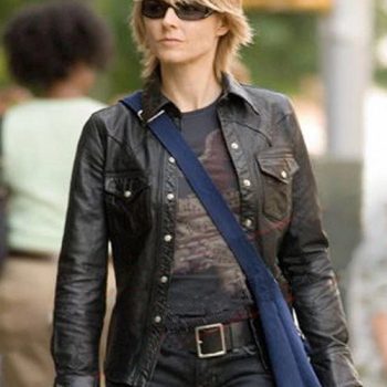 Fashionable Women's Leather Shirt Inspired by Jodie Foster