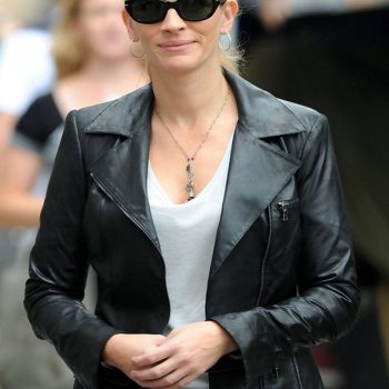 Julia Roberts Black Leather Jacket