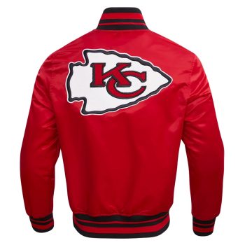 Red satin Kansas City Chiefs jacket