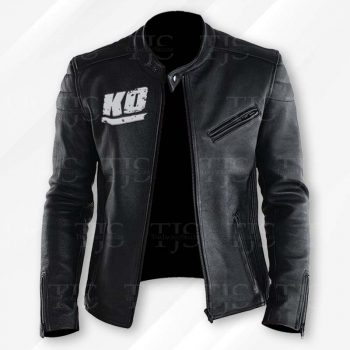 Kevin Owens wearing leather jacket in USA