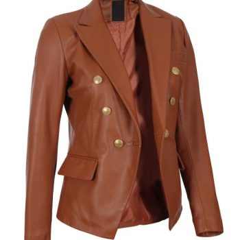 Brown Leather jacket for women