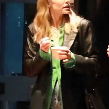 Kristen Bell wearing a stylish black blazer 2024 in USA
