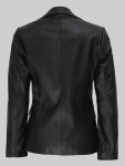 Kristen-Bell-Nobody-Wants-This-2024-Joanne-Black-Leather-Blazer