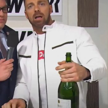 LA Knight white leather jacket from WWE in USA