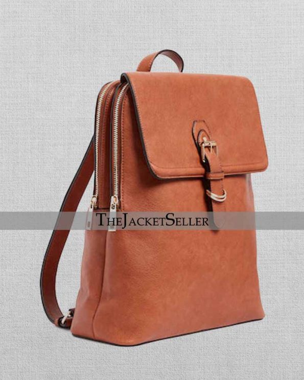 Sophisticated Leather Backpack for Business Professionals in America