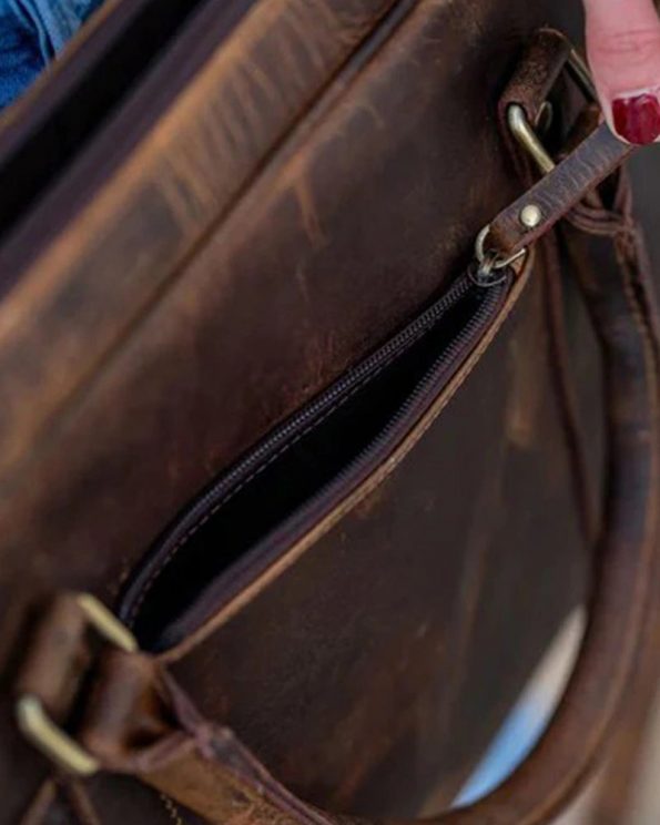 Stylish Leather Bag for Carrying Laptops and Accessories in USA market