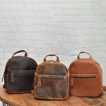 Fashionable Leather Mini Backpack Purse in US