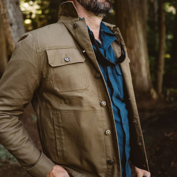 Lightweight brush jacket men's casual outerwear in USA