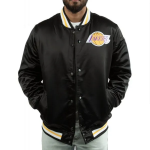Shop Los Angeles Lakers Champ City Black Satin Jacket