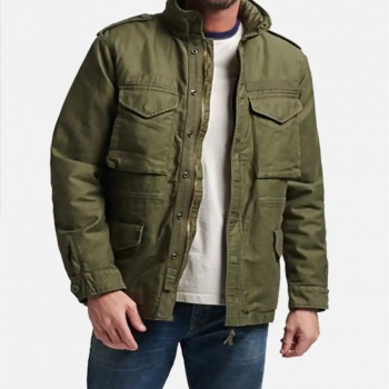 M65 Military Field Jacket Green Cotton for Men