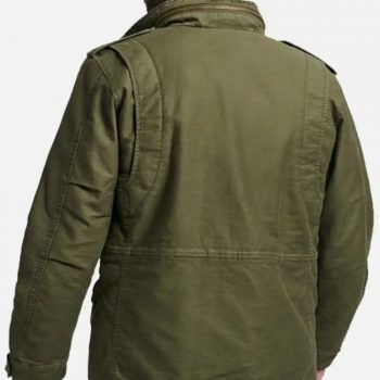 Men’s Green Military Style Cotton Jacket