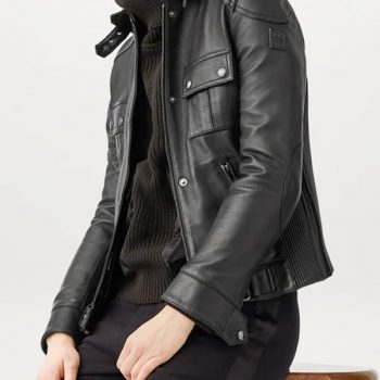 Men's Black Fashion Leather Jacket