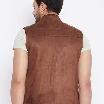 Sleeveless Suede Stylish