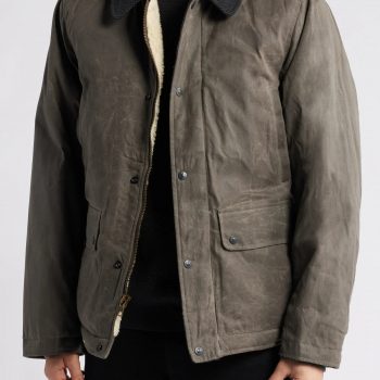 Men Charcoal Cotton Jacket USA