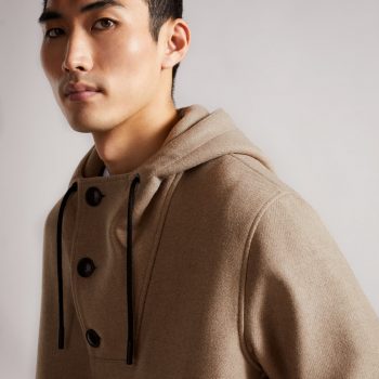 Durable Men's Heavy Wool Jacket with Overhead Design in France Style