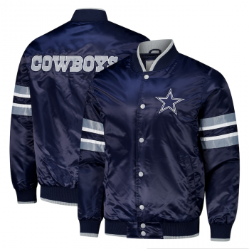 Shop Men's Dallas Cowboys The Varsity Raglan Satin Jacket