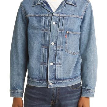 Vintage-inspired Type 1 jean jacket with cinch back in USA