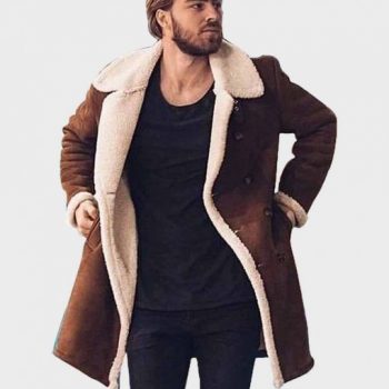 men's fur collar leather jacket