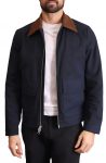 Men's Navy Cotton Patch Pocket Jacket