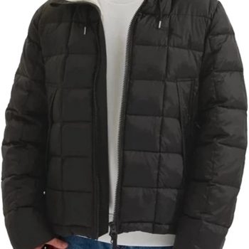 Shop Men's Puffer Quilted Hooded Jacket