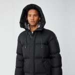 Men's Synthetic Down Coat with Pillow Collar for Extra Warmth in USA