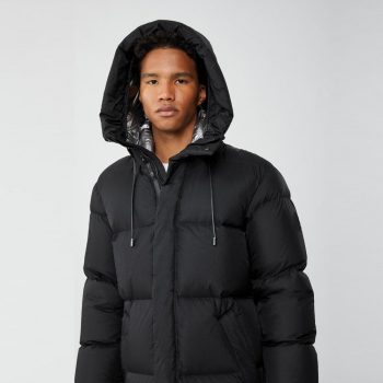 Men's Synthetic Down Coat with Pillow Collar for Extra Warmth in USA