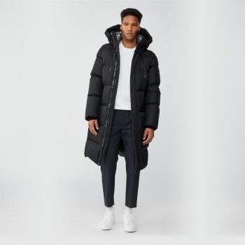 Stylish Men's Down Coat with Pillow Collar for Winter Protection in American Market