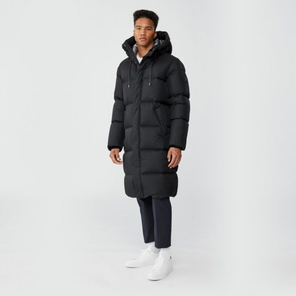 Premium Men's Synthetic Down Coat with Cozy Pillow Collar Design in France Style