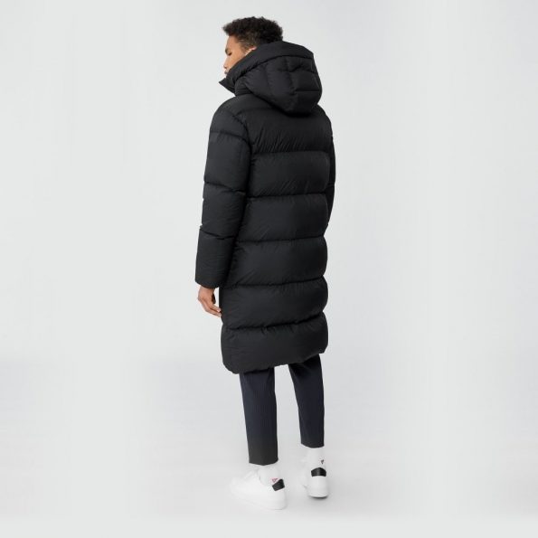 Men's Winter Coat with Synthetic Down Filling and Pillow Collar in USA
