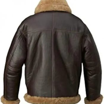 Classic Men's B3 Flying Jacket with Shearling Collar in France style