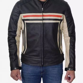 Cafe racer leather Jacket