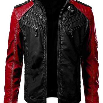 Men's black leather jacket for versatile style in USA