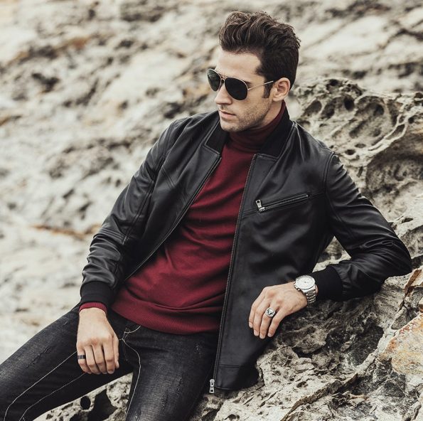 Urban fashion leather jacket