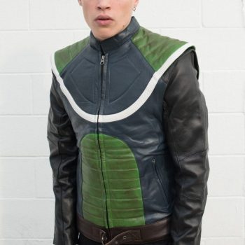 Dragon Ball Z green leather jacket inspired by Broly and Bardock in USA