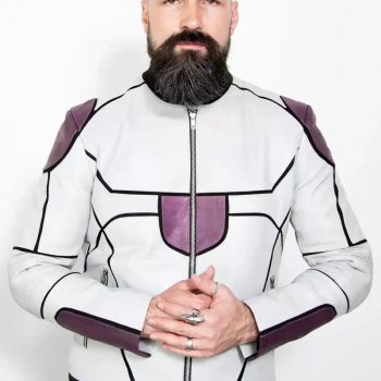 Men’s anime leather jacket based on Frieza Final Form in USA