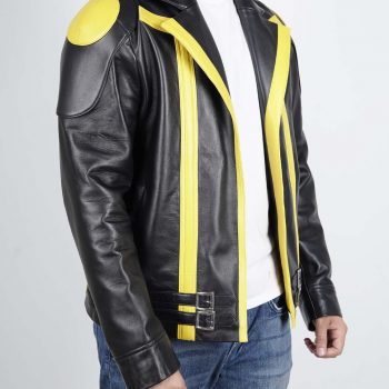 Men’s yellow jacket inspired by Poke Spark team leader design in United State Market