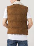 Mens-Shearling-Collar-Suede-Leather-Vest