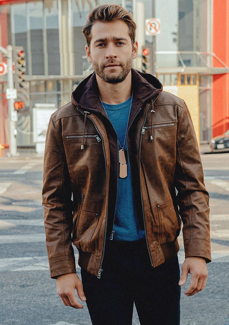 He5666c73fc434ae3abb048df26c6 100% Real camel leather brown for men in USA