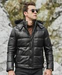 St.-Louis-Mens-Leather-Puffer-Jacket-Removable-Hooded-4