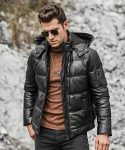 St.-Louis-Mens-Leather-Puffer-Jacket-Removable-Hooded-4