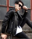 Men’s Multi Zipper Biker Genuine in USA