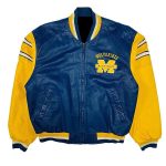 Michigan-Wolverines-Blue-And-Yellow-Leather-Jacket-1